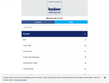 Tablet Screenshot of haubner-stb.de